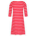 True Red-White - Pack Shot - Regatta Womens-Ladies Paislee Stripe Casual Dress