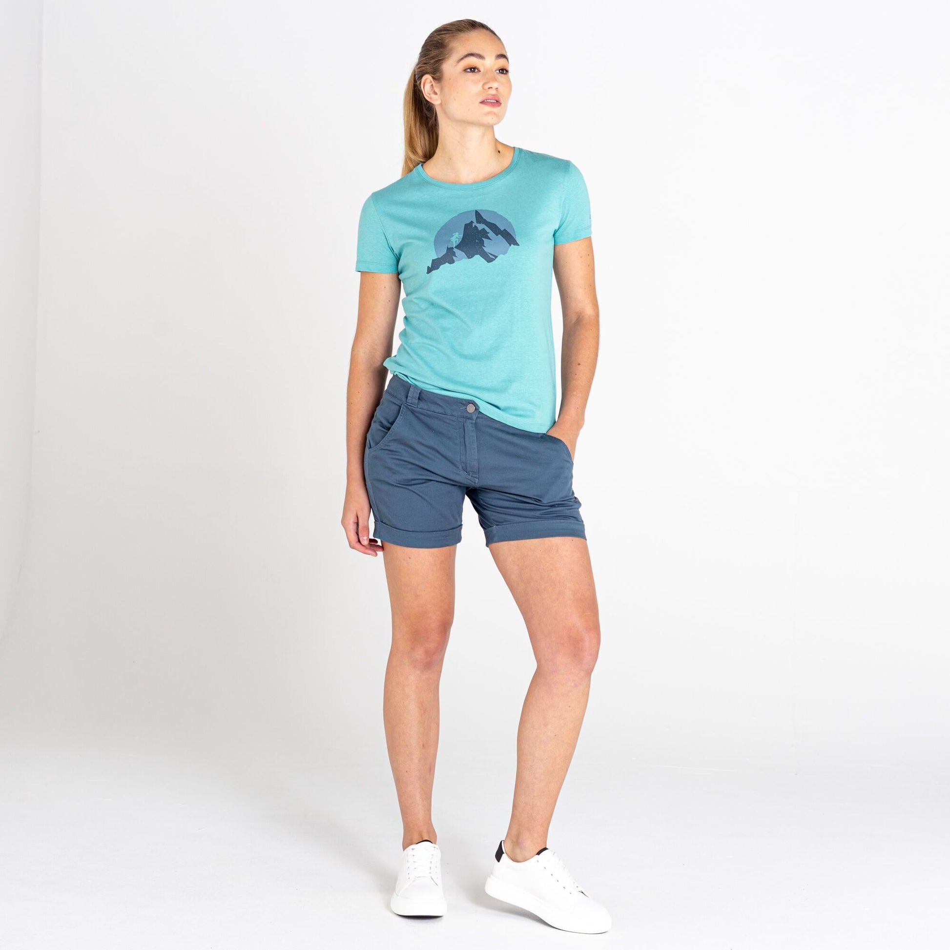 Meadowbrook Green - Back - Dare 2B Womens-Ladies Peace of Mind Mountain Climbing T-Shirt