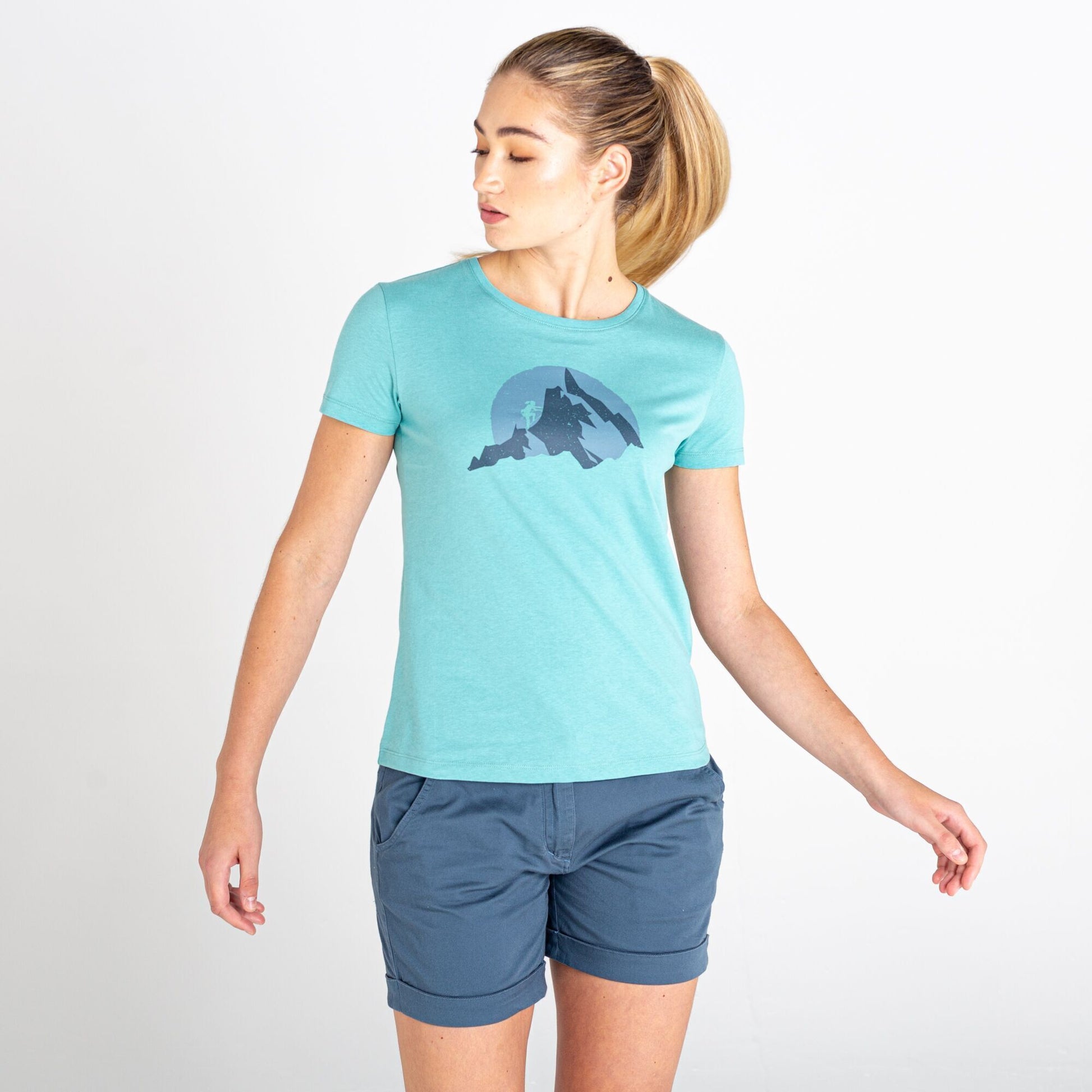 Meadowbrook Green - Side - Dare 2B Womens-Ladies Peace of Mind Mountain Climbing T-Shirt