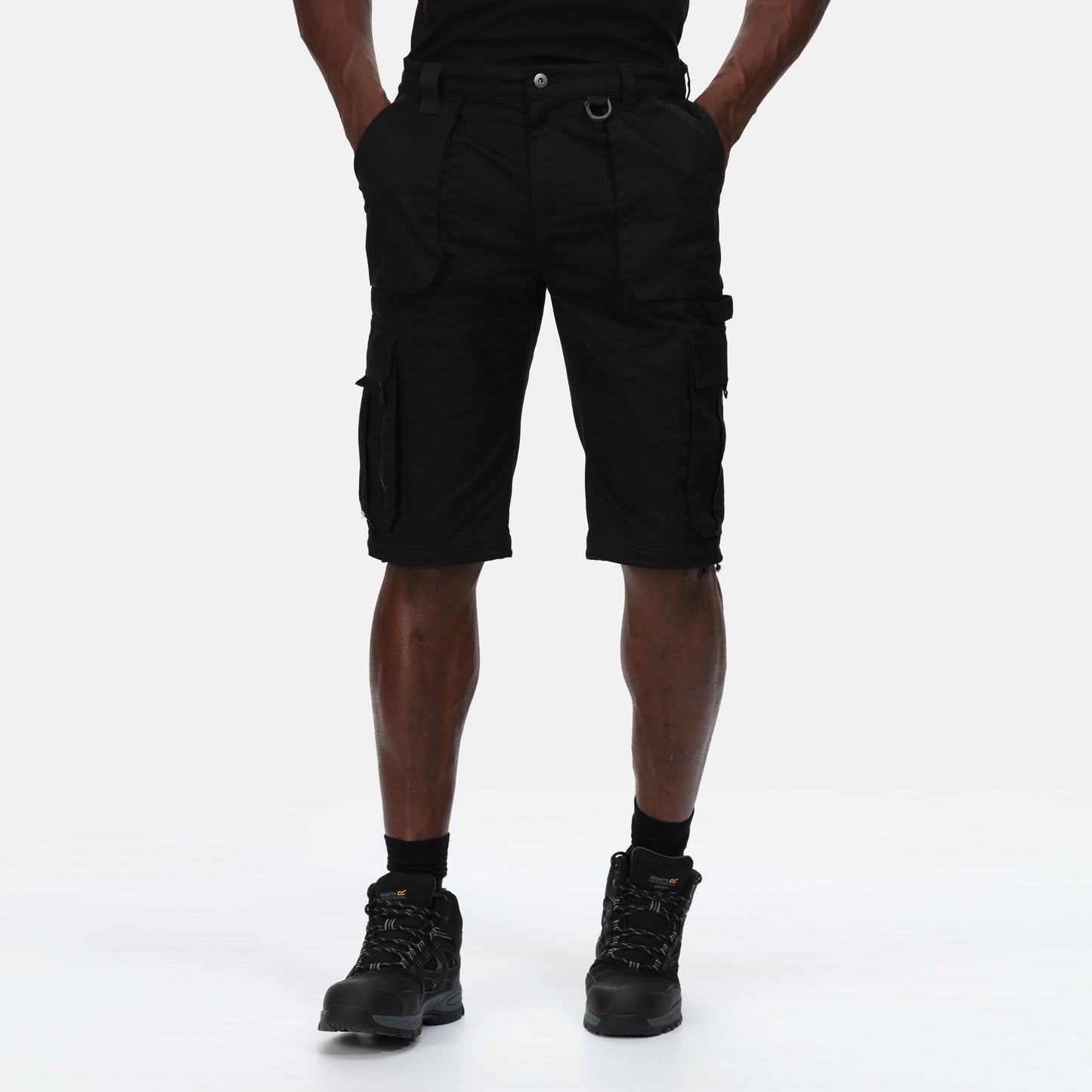 Black - Back - Regatta Professional Mens Cargo Shorts