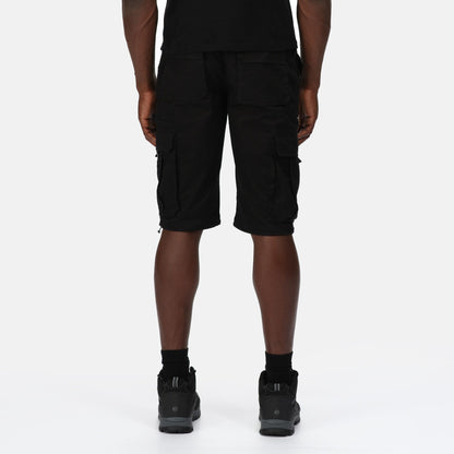 Black - Side - Regatta Professional Mens Cargo Shorts