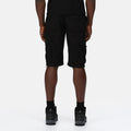 Black - Side - Regatta Mens Pro Utility Cargo Shorts