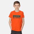 Magma Orange - Side - Regatta Childrens-Kids Bosley V Rectangle T-Shirt