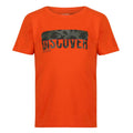 Magma Orange - Front - Regatta Childrens-Kids Bosley V Rectangle T-Shirt