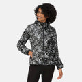 Monochrome - Side - Regatta Womens-Ladies Serenton Ink Blot Waterproof Jacket