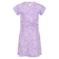 Pastel Lilac - Pack Shot - Regatta Childrens-Kids Catrinel Animal Print Casual Dress