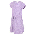 Pastel Lilac - Close up - Regatta Childrens-Kids Catrinel Animal Print Casual Dress