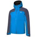 Danger Red-Orion Grey - Close up - Dare 2B Mens The Jenson Button Edit - Diluent Recycled Waterproof Jacket