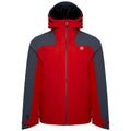 Danger Red-Orion Grey - Front - Dare 2B Mens The Jenson Button Edit - Diluent Recycled Waterproof Jacket