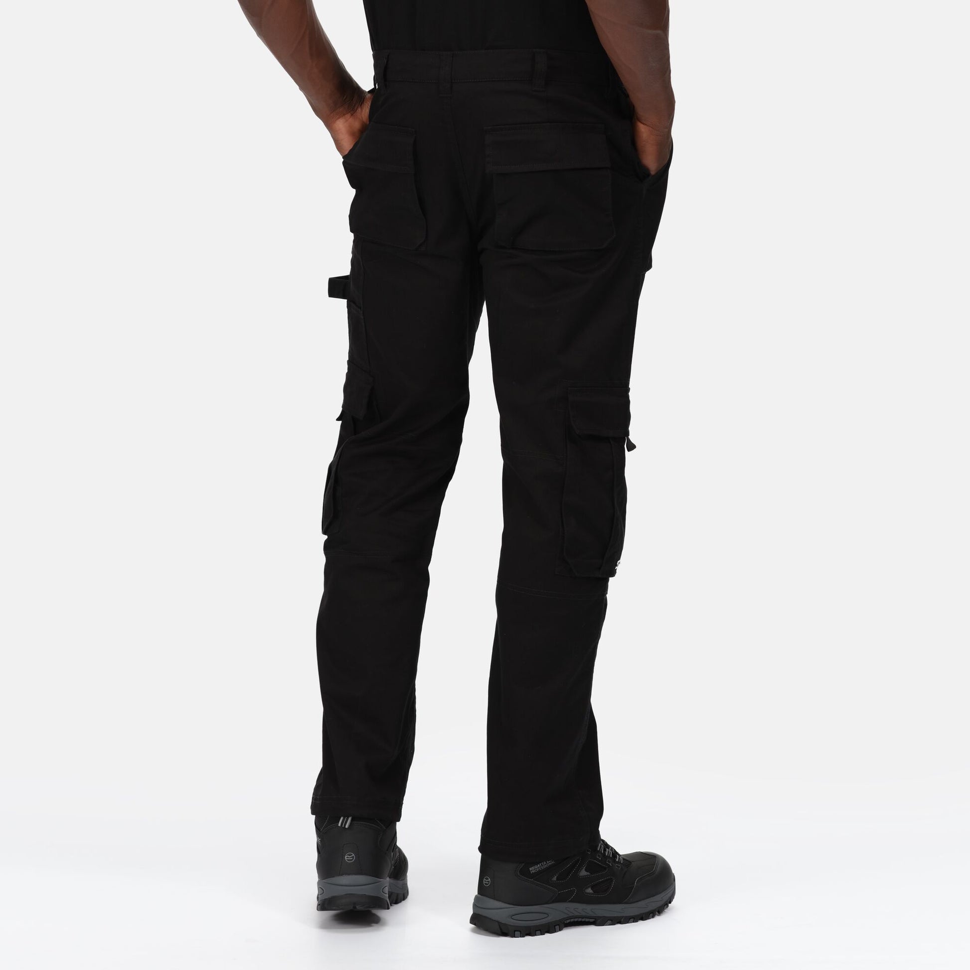 Black - Side - Regatta Professional Mens Work Trousers