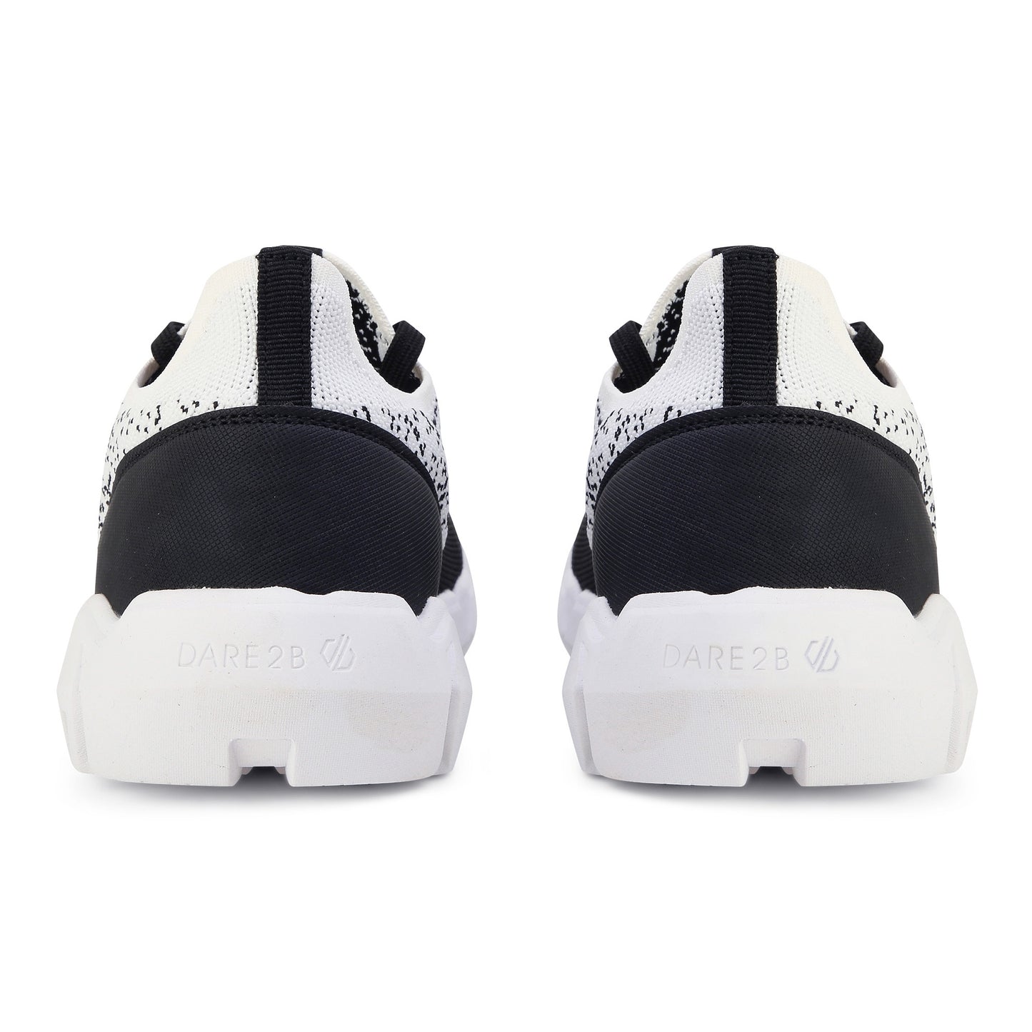 Black-White - Side - Dare 2B Mens Hex-At Trainers