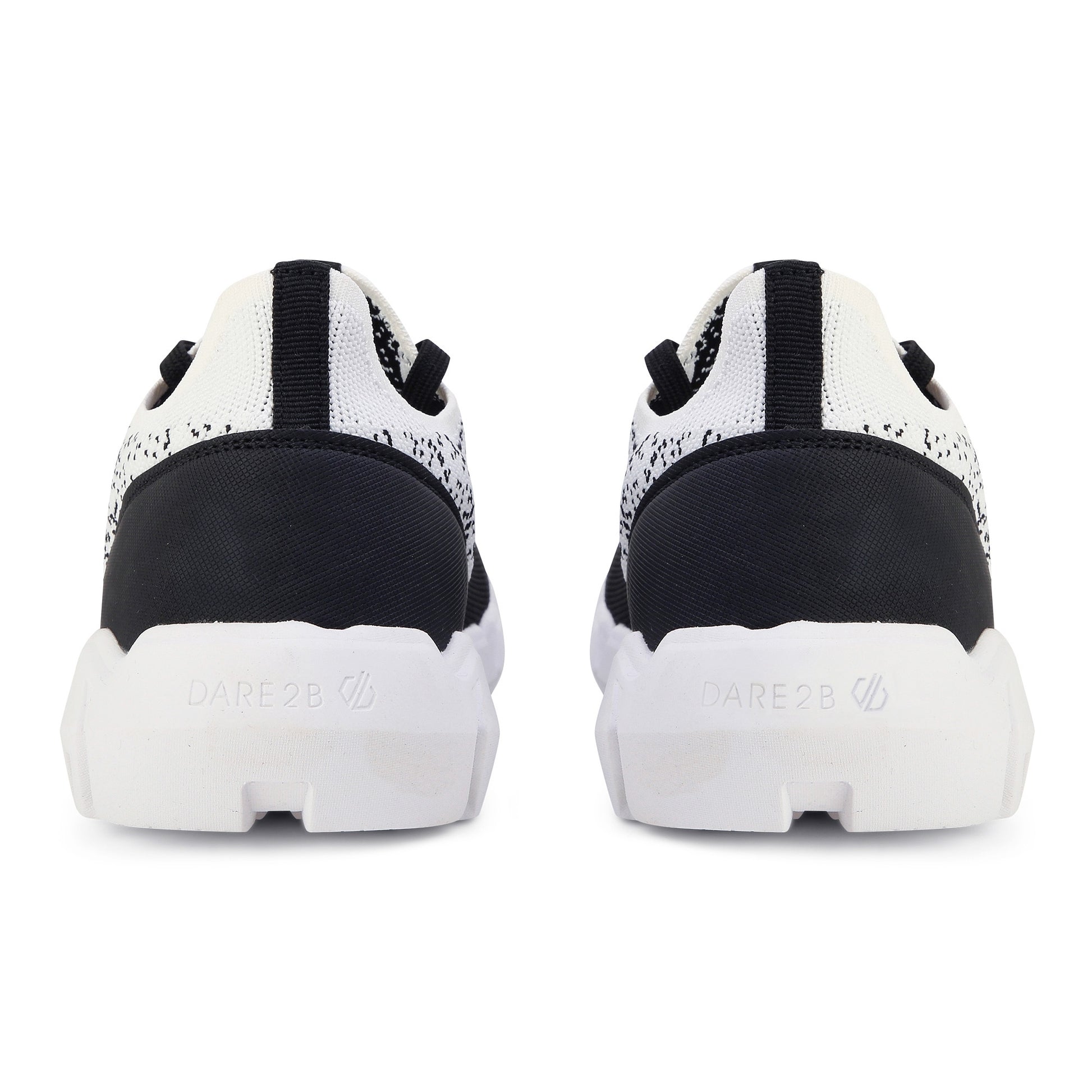 Black-White - Side - Dare 2B Mens Hex-At Trainers