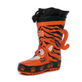 Blaze Orange - Lifestyle - Regatta Childrens-Kids Mudplay Tiger Print Wellington Boots