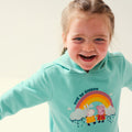 Aruba Blue - Side - Regatta Childrens-Kids Peppa Pig Rainbow Hoodie