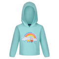 Aruba Blue - Front - Regatta Childrens-Kids Peppa Pig Rainbow Hoodie