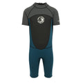 Grey-Moroccan Blue - Front - Regatta Mens Shorty Wetsuit