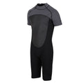 Black-Dark Grey - Side - Regatta Mens Shorty Wetsuit