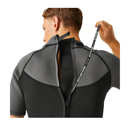 Black-Dark Grey-White - Lifestyle - Regatta Mens Shorty Wetsuit