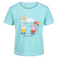 Aruba Blue - Front - Regatta Childrens-Kids Peppa Pig Printed T-Shirt