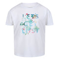 White - Front - Regatta Childrens-Kids Alvarado VI Leaves T-Shirt