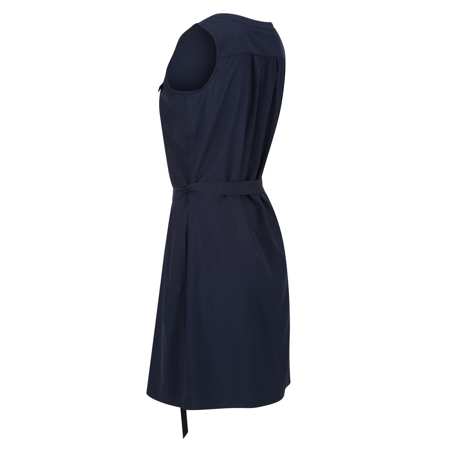 Navy - Close up - Regatta Womens-Ladies Highton Stretch Shirt Dress