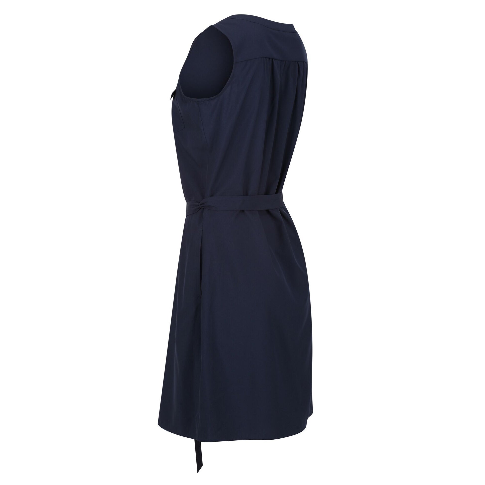 Navy - Close up - Regatta Womens-Ladies Highton Stretch Shirt Dress