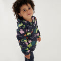 Navy - Back - Regatta Childrens-Kids Peppa Pig Tractor Waterproof Jacket