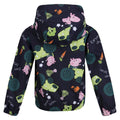 Navy - Side - Regatta Childrens-Kids Peppa Pig Tractor Waterproof Jacket