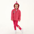 Pink Fusion - Back - Regatta Childrens-Kids Peppa Pig Marl Fleece Full Zip Hoodie