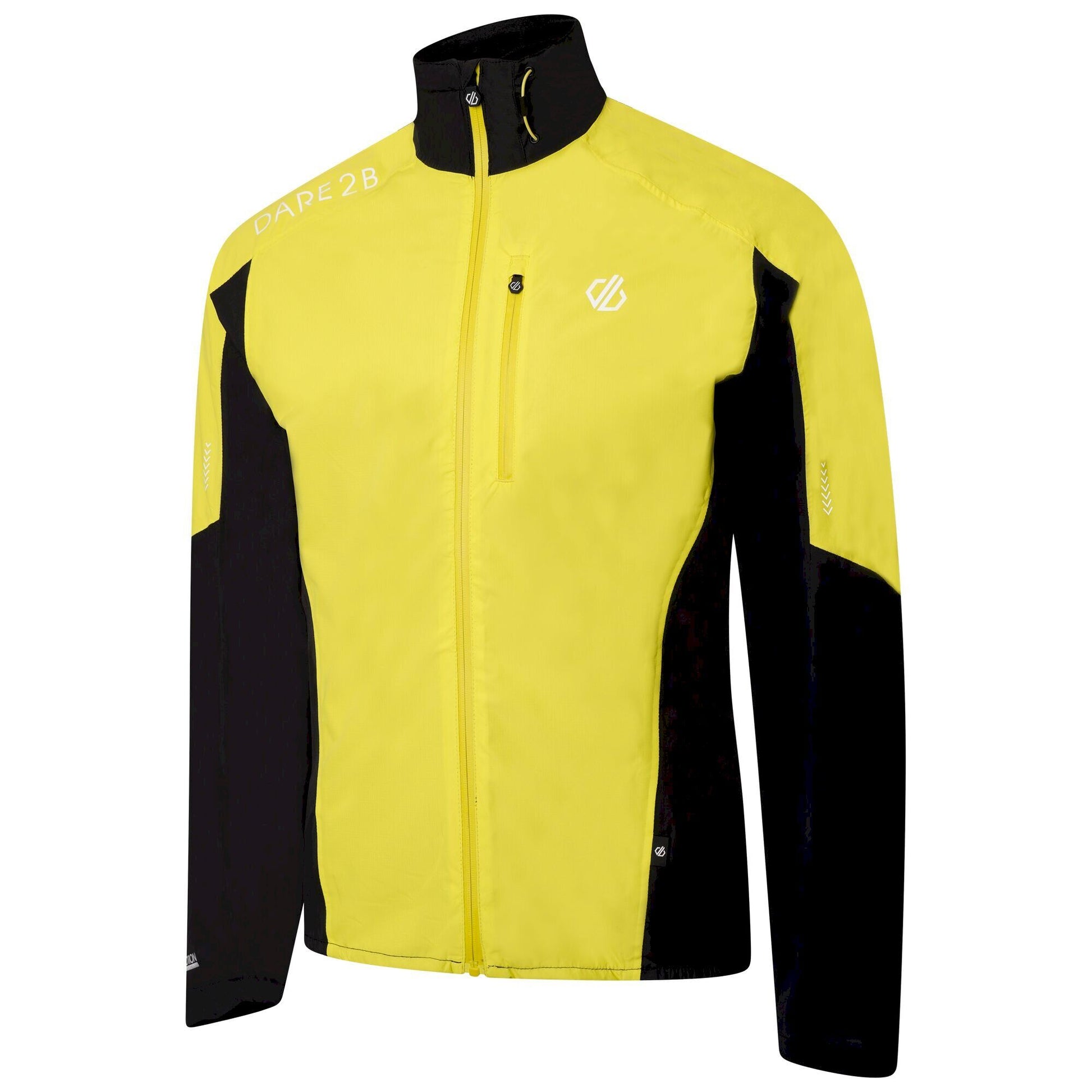 Neon Spring-Black - Close up - Dare 2B Mens Mediant II Cycling Jacket