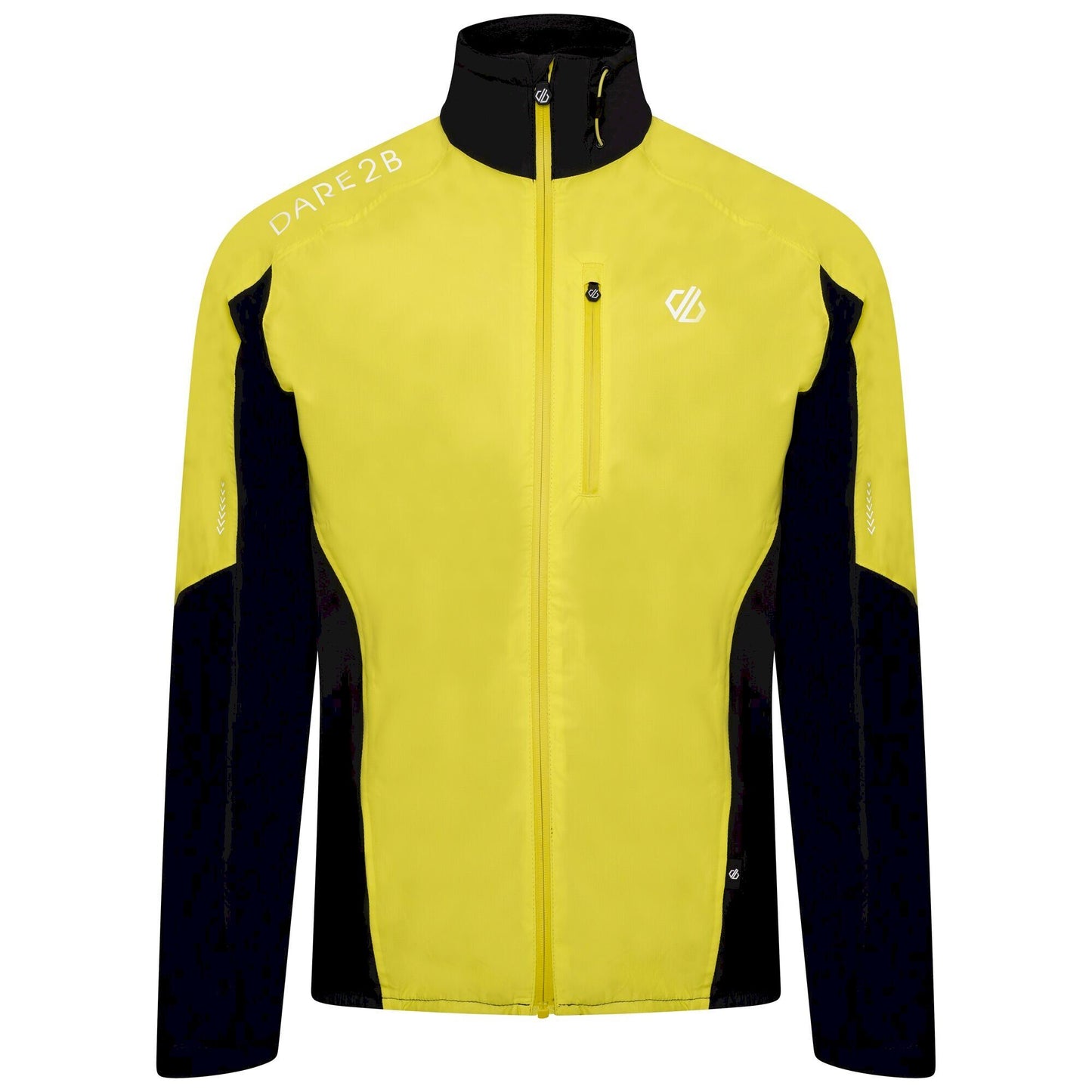 Neon Spring-Black - Front - Dare 2B Mens Mediant II Cycling Jacket