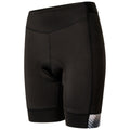 Black - Side - Dare 2B Womens-Ladies Prompt AEP Empowered Print Lightweight Shorts