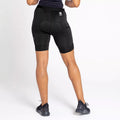Black - Close up - Dare 2B Womens-Ladies Prompt AEP Empowered Print Lightweight Shorts