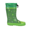 Frog Green - Back - Regatta Childrens-Kids Mudplay Jnr Frog Square Wellington Boots