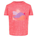 Neon Peach - Front - Regatta Childrens-Kids Alvarado VI Marl T-Shirt