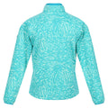 Turquoise - Back - Regatta Childrens-Kids Highton Animal Print Half Zip Fleece Top