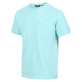 Opal Green - Side - Regatta Mens Caelum Pique T-Shirt