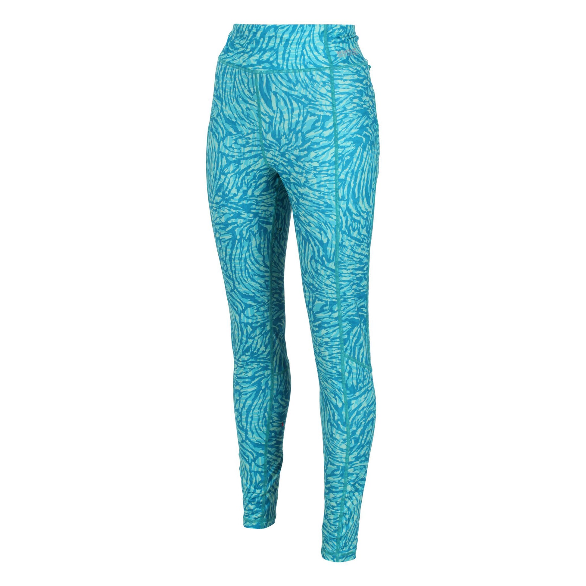 Enamel Blue - Lifestyle - Regatta Womens-Ladies Holeen II Animal Print Leggings