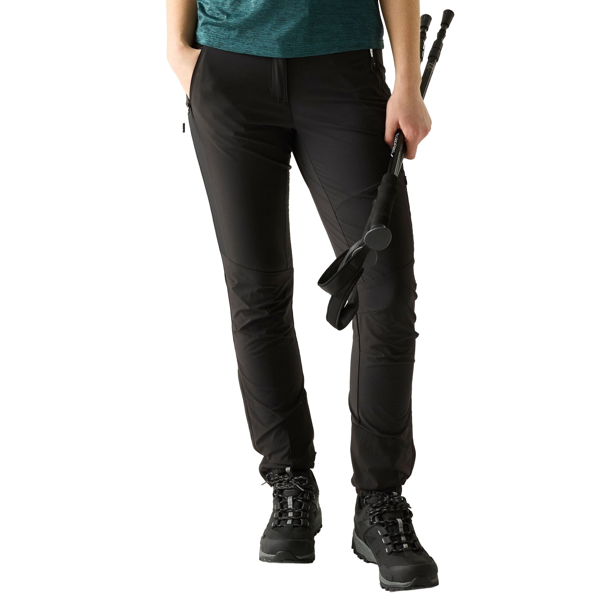 Black-Black - Lifestyle - Regatta Womens-Ladies Mountain III Hiking Trousers