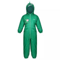 Jellybean Green - Front - Regatta Childrens-Kids Mudplay Peppa Pig Dinosaur Puddle Suit