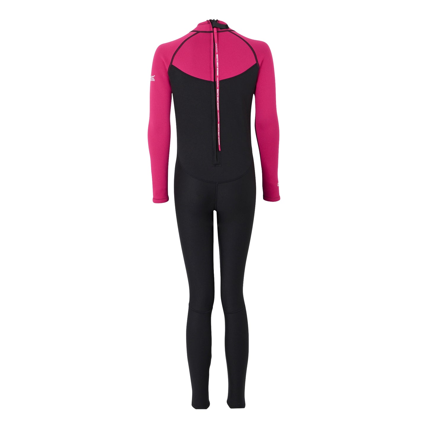 Black-Pink Fusion - Back - Regatta Womens-Ladies Wetsuit