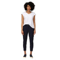 Navy - Side - Regatta Womens-Ladies Gabrina II Skinny 3-4 Jeans