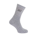 Grey Marl - Back - Regatta Great Outdoors Mens Cotton Rich Casual Socks (Pack Of 3)