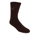 Brown Marl - Side - Regatta Great Outdoors Mens Cotton Rich Casual Socks (Pack Of 3)