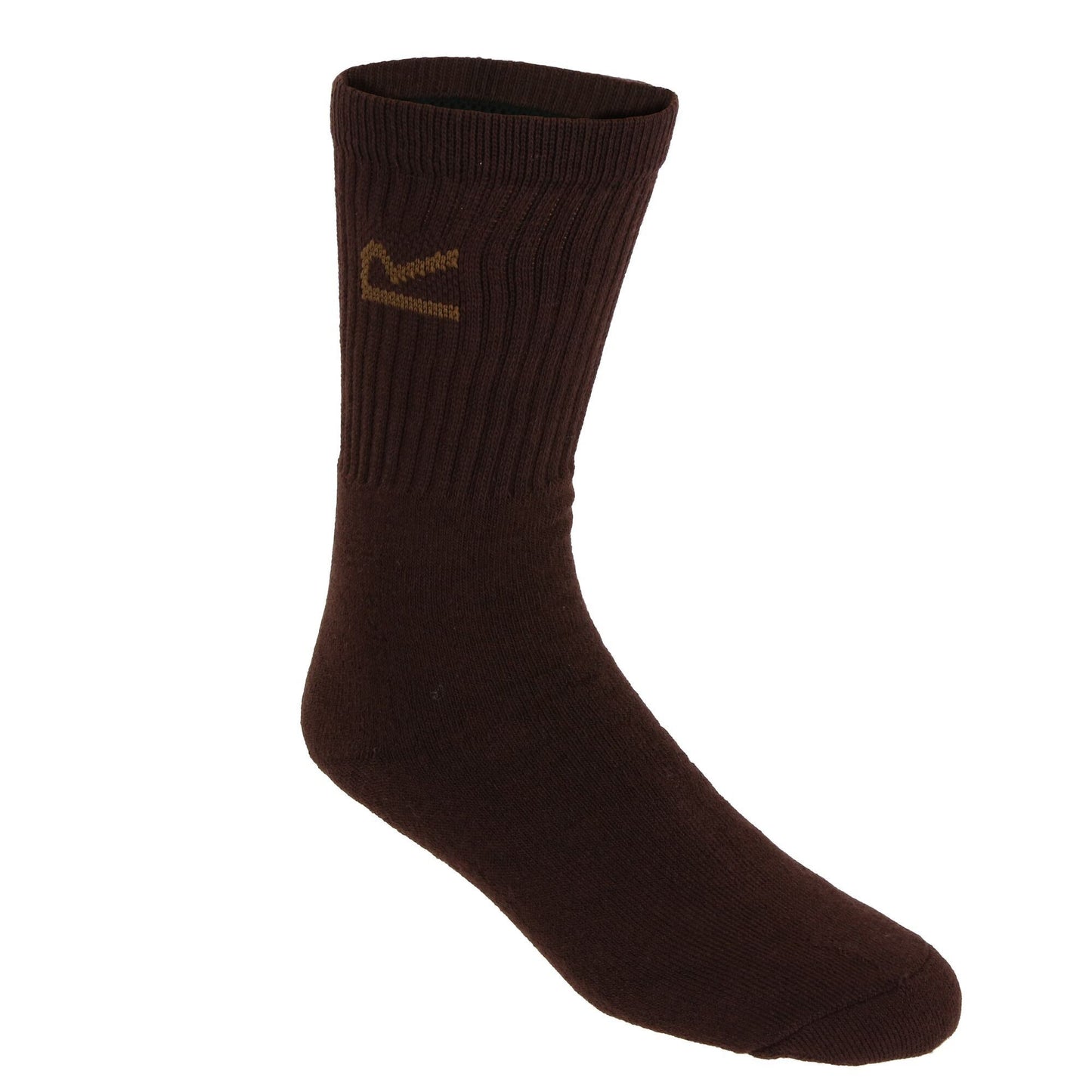 Brown Marl - Side - Regatta Great Outdoors Mens Cotton Rich Casual Socks (Pack Of 3)