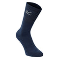 Navy Marl - Front - Regatta Great Outdoors Mens Cotton Rich Casual Socks (Pack Of 3)