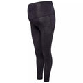 Black - Side - Dare 2B Womens-Ladies Influential II Molecular Print Maternity Leggings