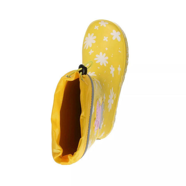 Maize Yellow - Lifestyle - Regatta Childrens-Kids Daisy Peppa Pig Wellington Boots