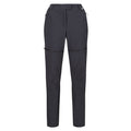 Seal Grey - Front - Regatta Womens-Ladies Mountain Zip-Off Trousers