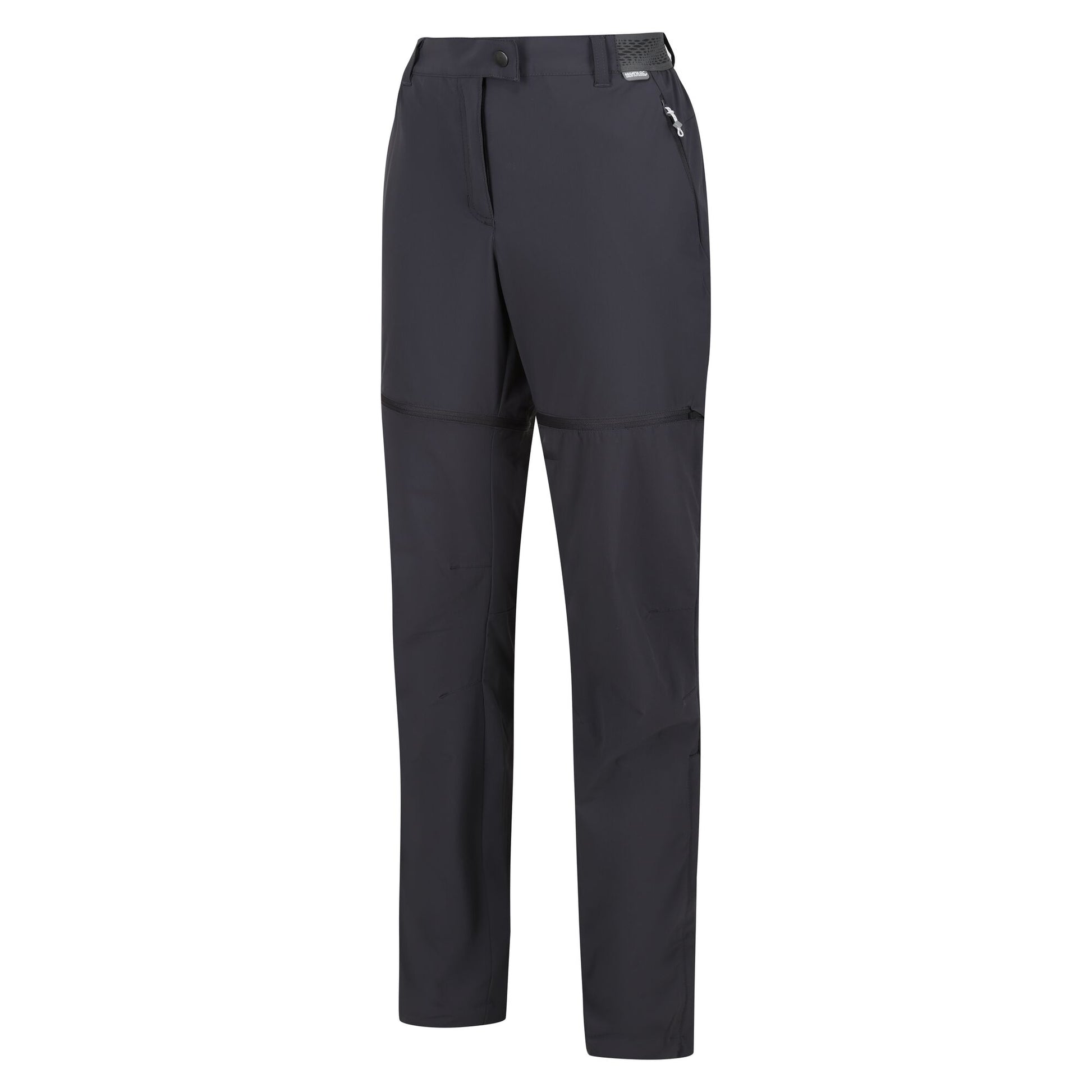 Seal Grey - Side - Regatta Womens-Ladies Mountain Zip-Off Trousers
